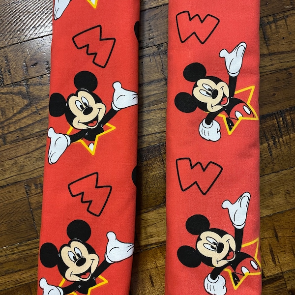 Mickey Mouse - Seat Belt Covers - Available in Single or Sets of 2 Seat Belt Covers - Various Sizes