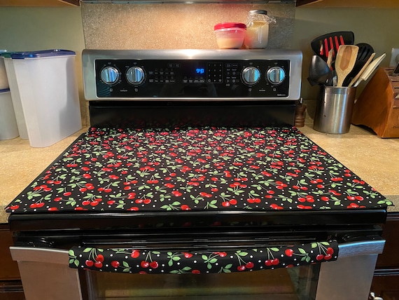 Quilted/canvas Glass Stove Top Cover and Protector for Electric