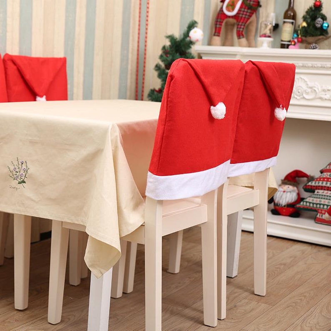 Santa Hat Chair Cover Made of High Quality Soft Durable Etsy