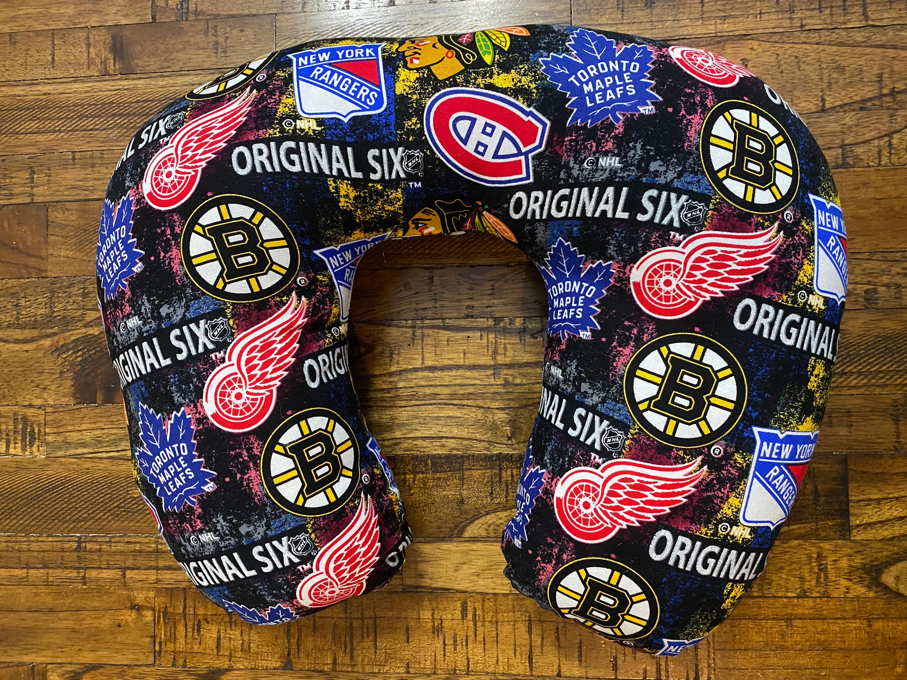 Nhl Neck Pillow Etsy