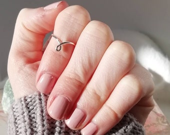 Silver Knot Midi Ring