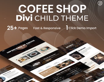 Ez Cafe Coffee Shop WordPress Divi Child Theme