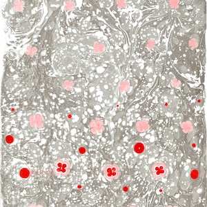 Printible Marbling, Floral Wall Art,Handmade Marbling Art,Violet Wall Art, Marbling Paper,Floral Marbling,Marbling Wall Painting