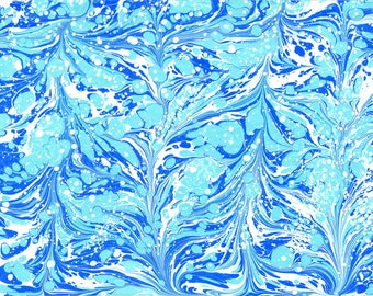Printible Marbling,  Ebru Paper, Blue Marbling Paper,Turkish Ebru Art,Abstrack Wall Art, Wall Hanging, Marbling Paper