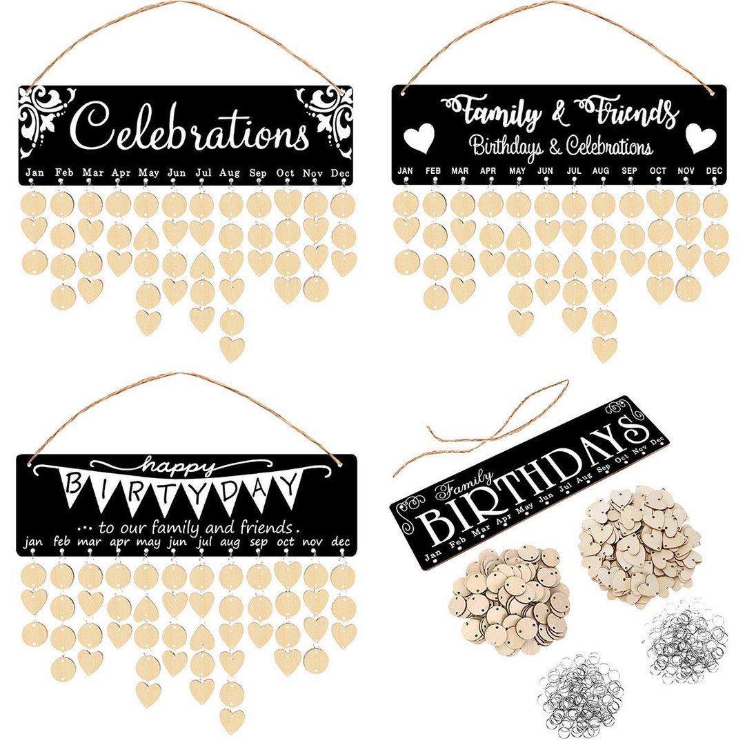 Personalised Wooden Family Calendar Family Calendar Birthday Reminder Personalised Wooden Family Calendar Family Calendar Birthday Reminder