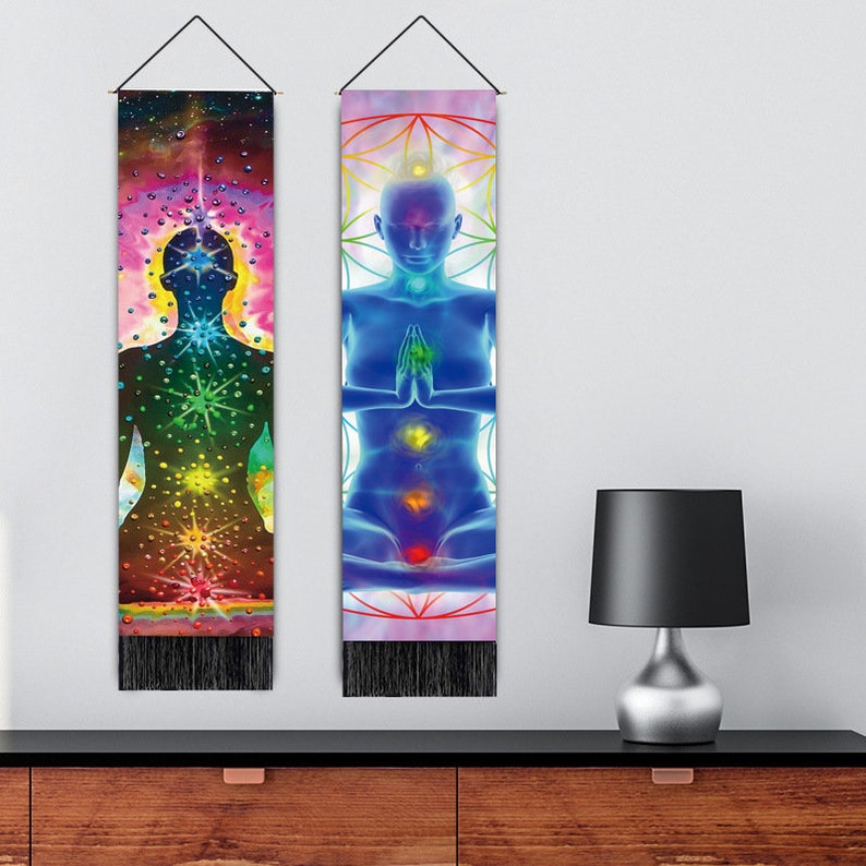 Chakra Wall Hanging Chakra Tapestry Boho Mandala Tapestry Etsy