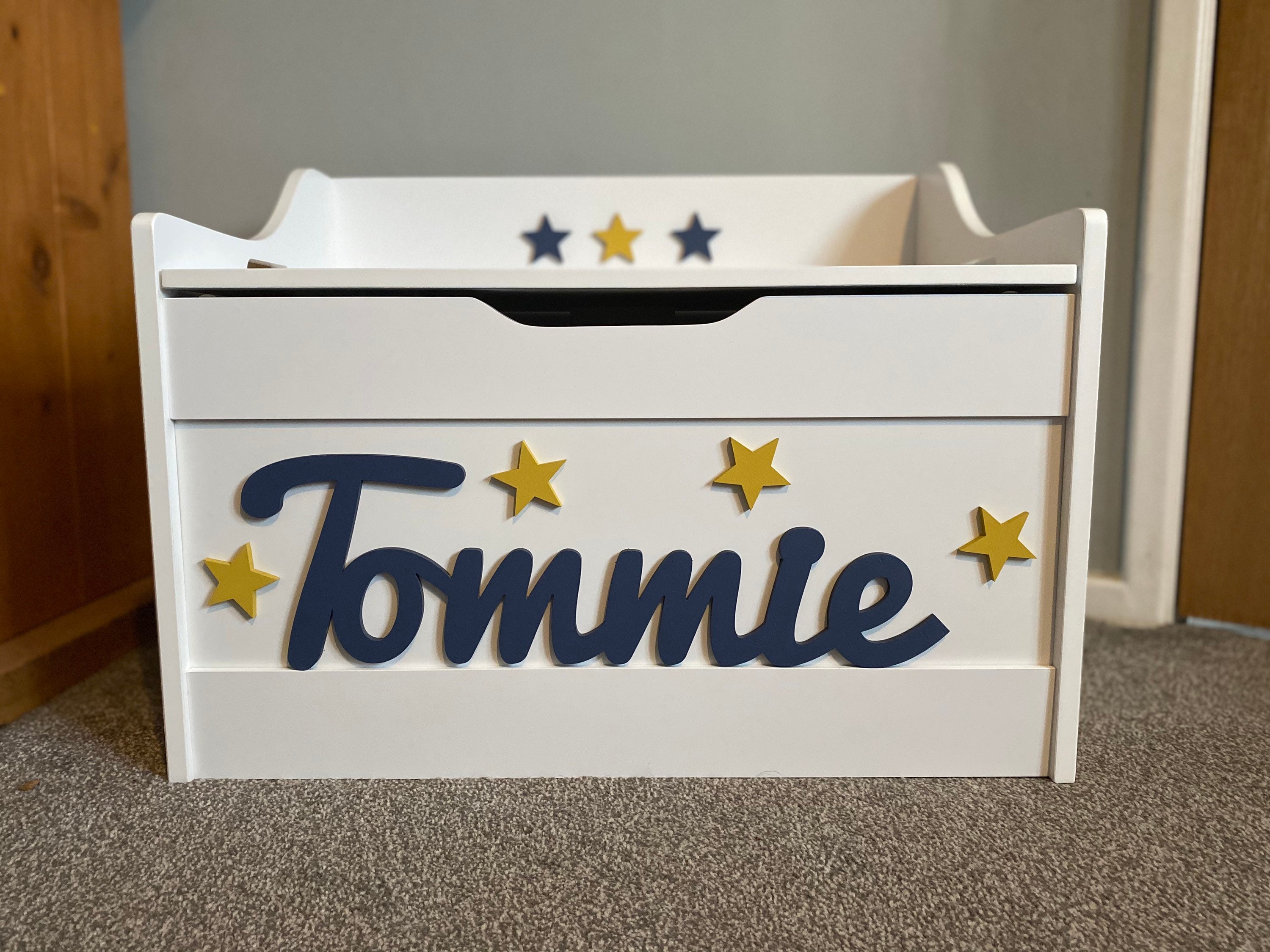 Personalised Toy Box Nursery Toy Box Children's Room Etsy