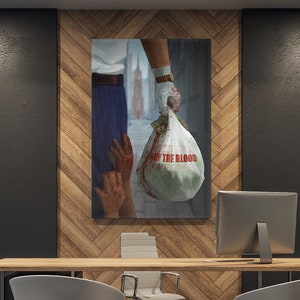 Buy The Blood | Canvas Art | Wall Art | Office Decor | Investor | Stock Market | Bitcoin | Crypto | Day Trader | Wall Street | Gift