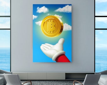 Bitcoin, I Got It!  | Canvas Art | Wall Art | Office Decor | Investor | Crypto |  Day Trader | Gift
