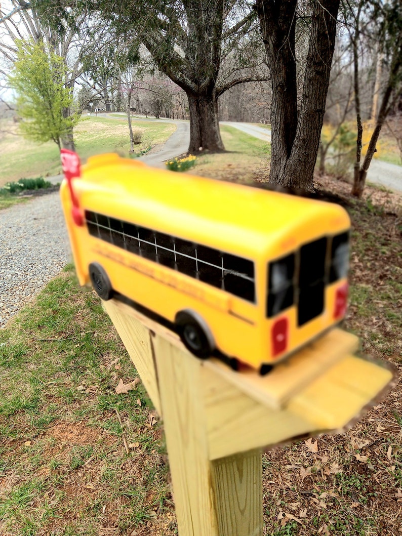 School Bus Mailbox Etsy