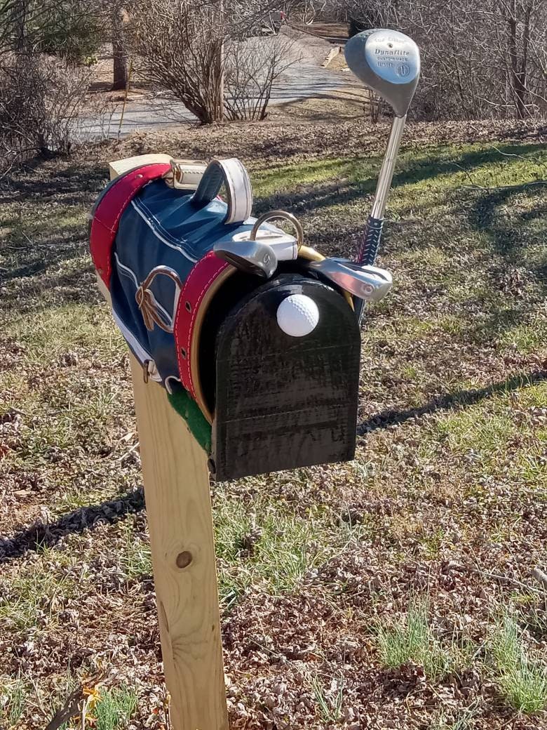 Custom Golf Bag Mailbox Etsy