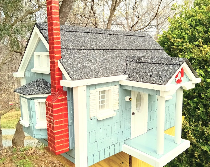 Cape Cod Coastal Cottage Mailbox - Etsy