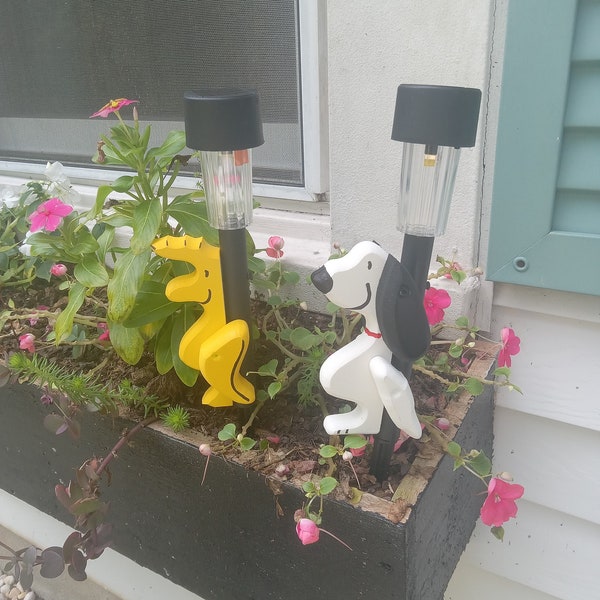 Snoopy and Woodstock Solar Lights