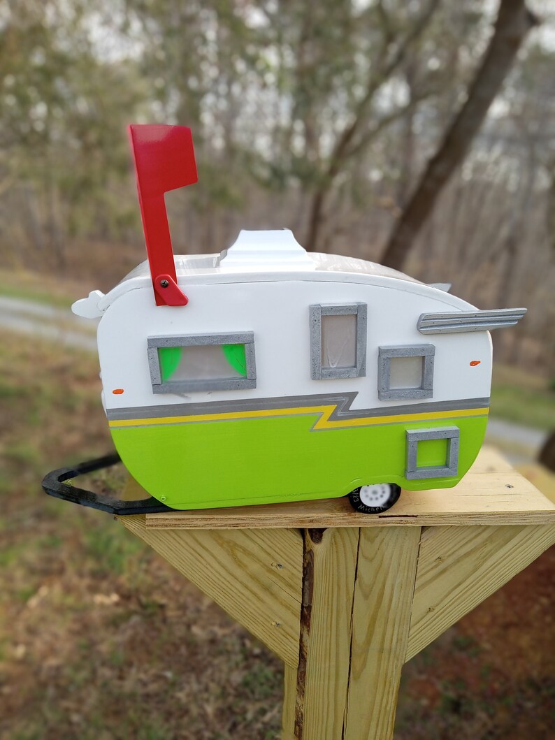 Pull Behind Camper Mailbox Custom Built Etsy