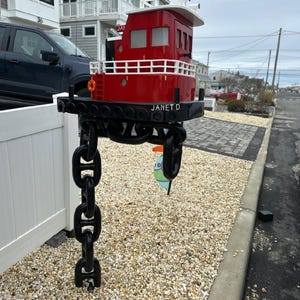 Tugboat Builder&#39;s Choice Custom-Built Mailbox Free-Range Large