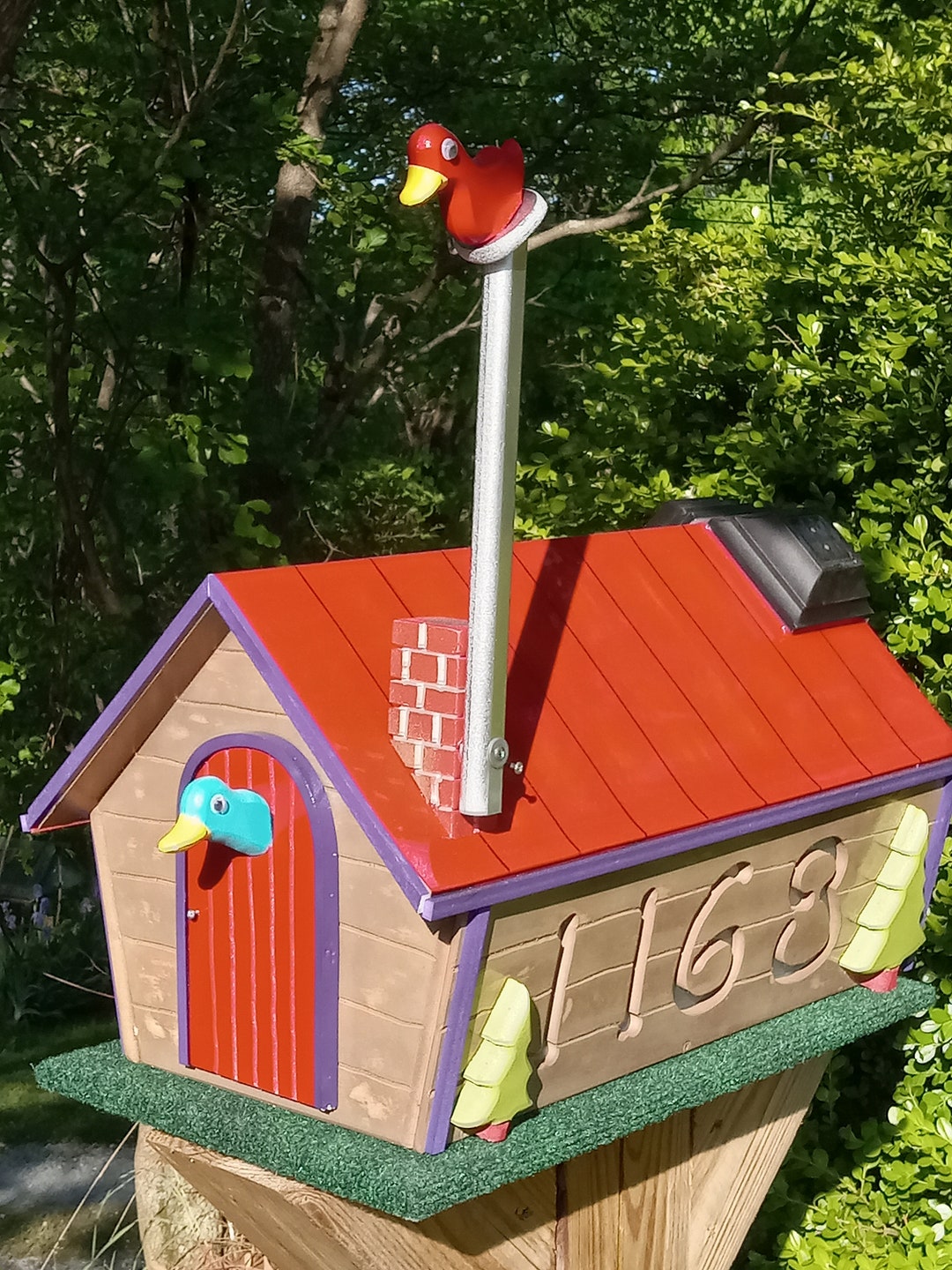 Mailbox Built to Look Like a Birdhouse - Etsy