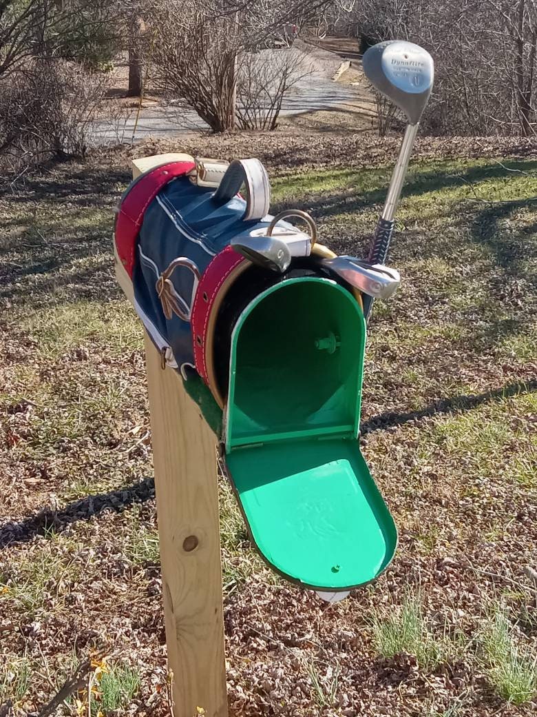Custom Golf Bag Mailbox Etsy