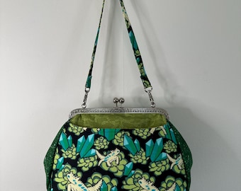 Whimsical lizard purse
