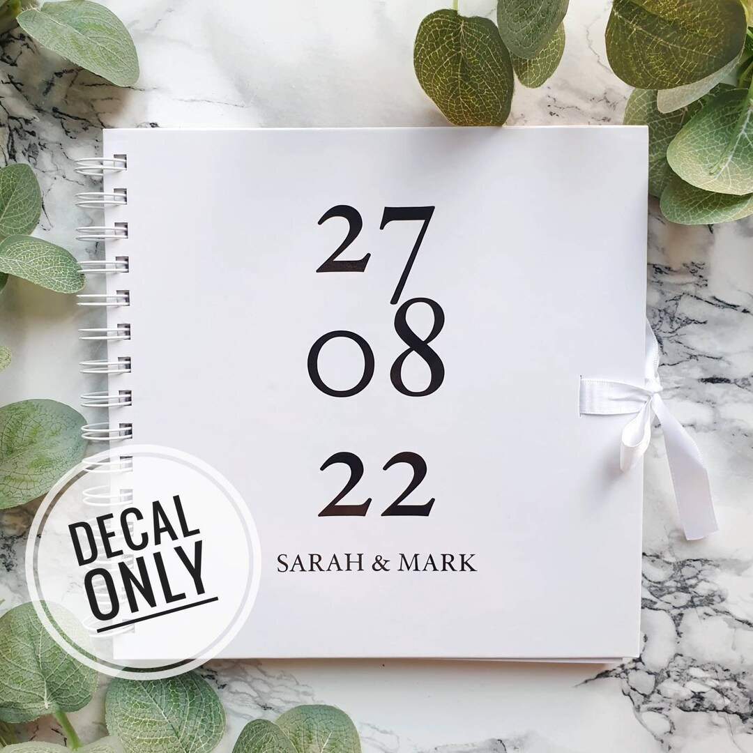 DIY Guest Book Minimalist Guest Book Wedding Vinyl Decal for Etsy