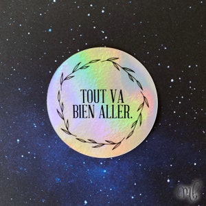 Sticker with inspirational message | Positive quote sticker
