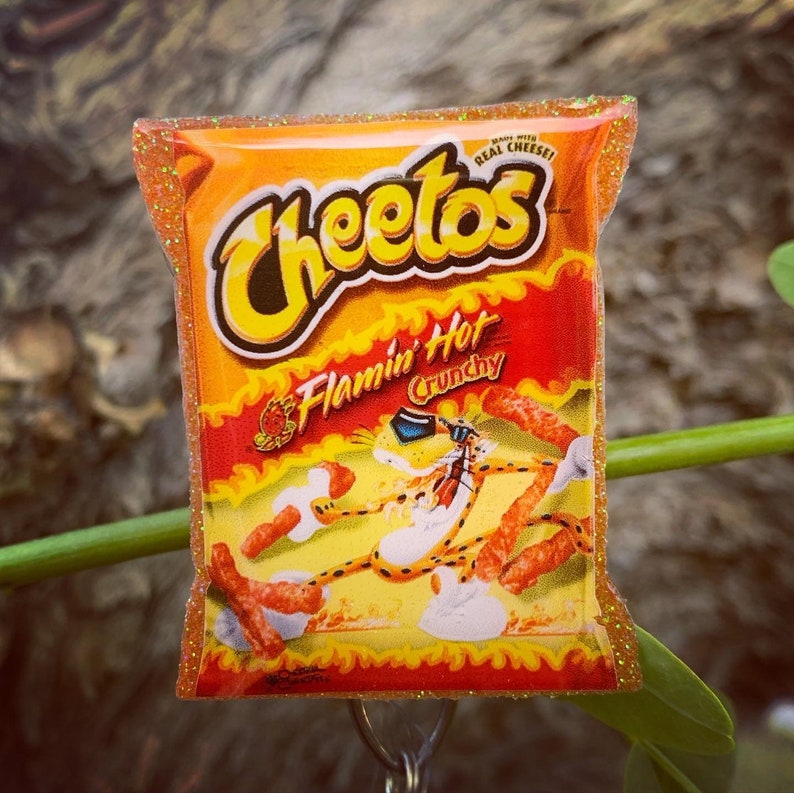 Hot Cheetos Badge Reel Hot Cheetos Lime Badge Reel Snack Etsy
