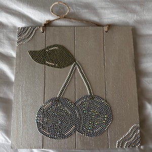 Tela di ciliegio con strass