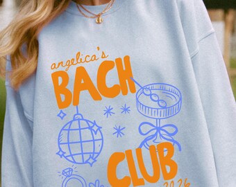 Bach Club Sweatshirt | Customized Name Bachelorette Shirt| Bikinis And Martinis | Wedding Party Crewneck | Personalized Bridal Shirts