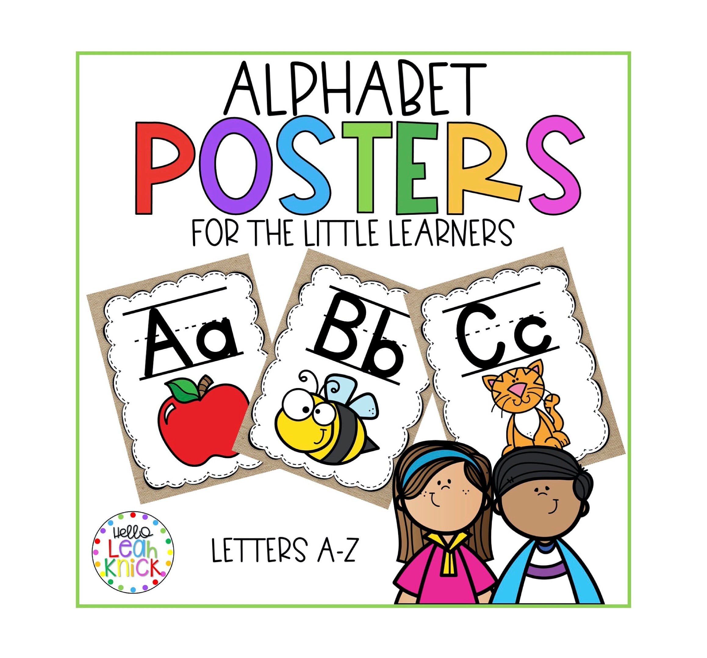 Classroom Alphabet Posters Classroom Printables Classroom - Etsy