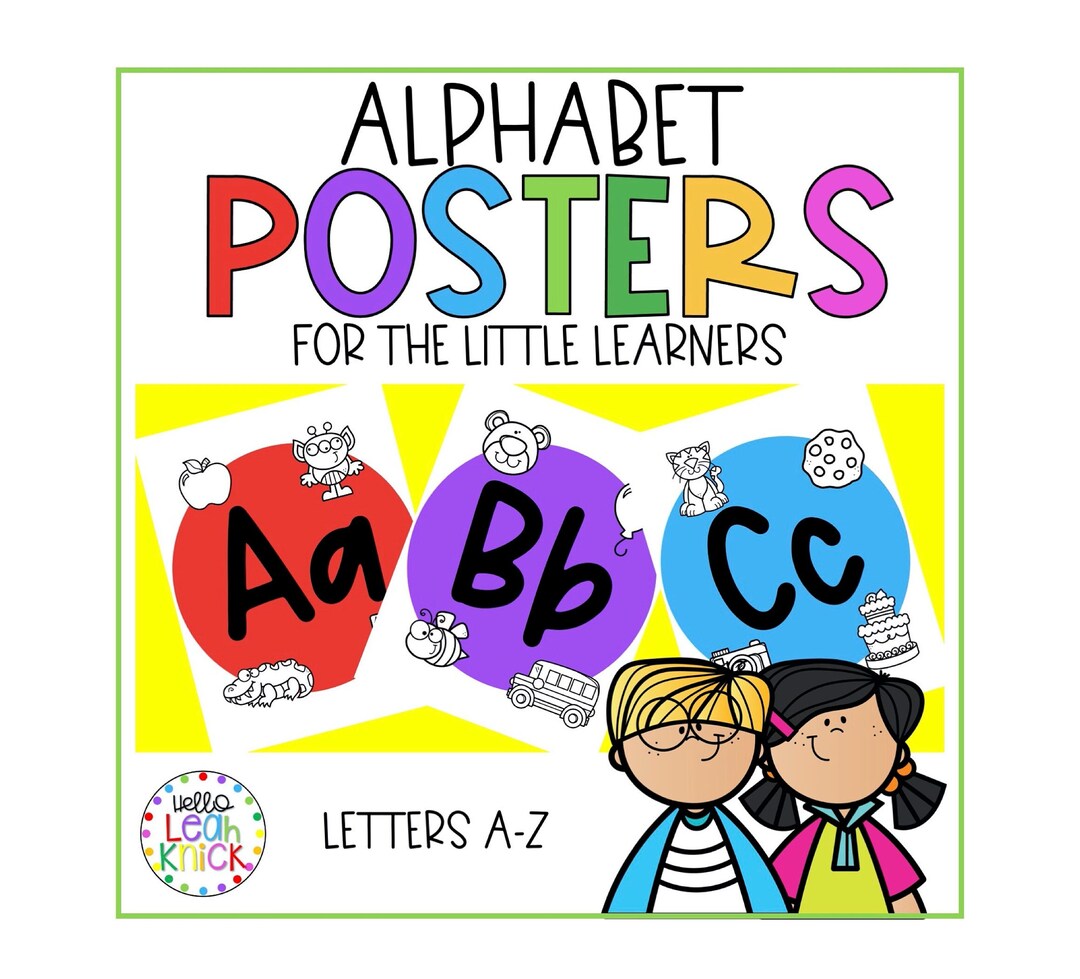 Classroom Alphabet Posters Classroom Printables Classroom - Etsy
