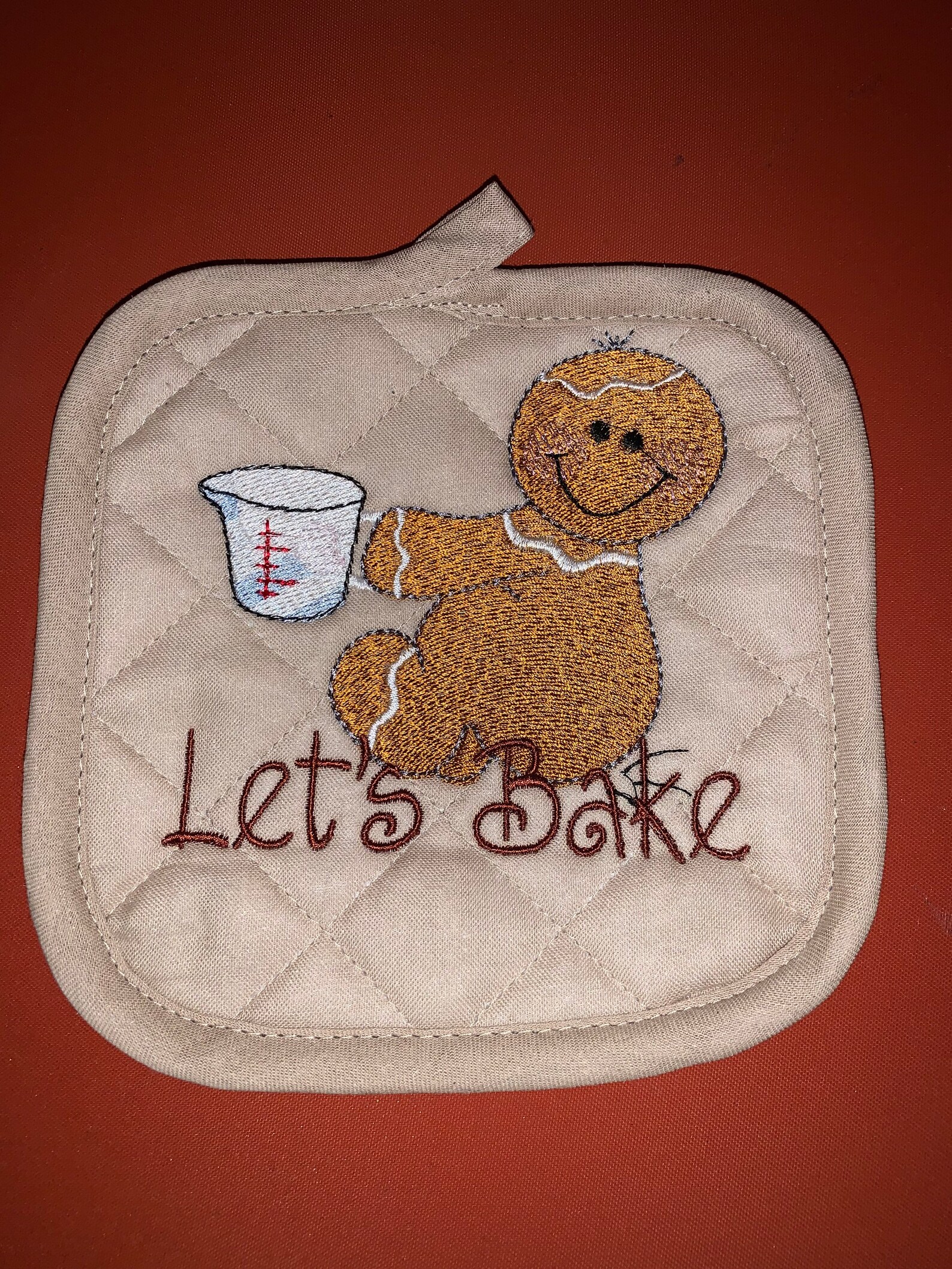 Customized Embroidered pot holders Etsy