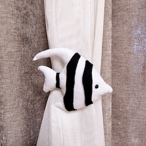 Maritime Dekoration, Raffhalter für Vorhänge, Fischen, Fischen, Raffhalter für Gardinen, Kindergardinen, Gardinenhalter, Kindergardinen