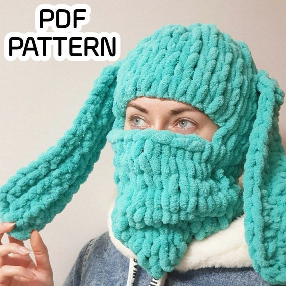 Hand Knitted Balaclava PDF, Balaclava Rabbit PATTERN, Alize Puffy Winter Hat, Full Face Mask Ski, Handmade Balaclava, Mask Do It Yourself - Etsy Hand Knitted Balaclava PDF, Balaclava Rabbit PATTERN, Alize Puffy Winter Hat, Full Face Mask Ski, Handmade Balaclava, Mask Do It Yourself - Etsy