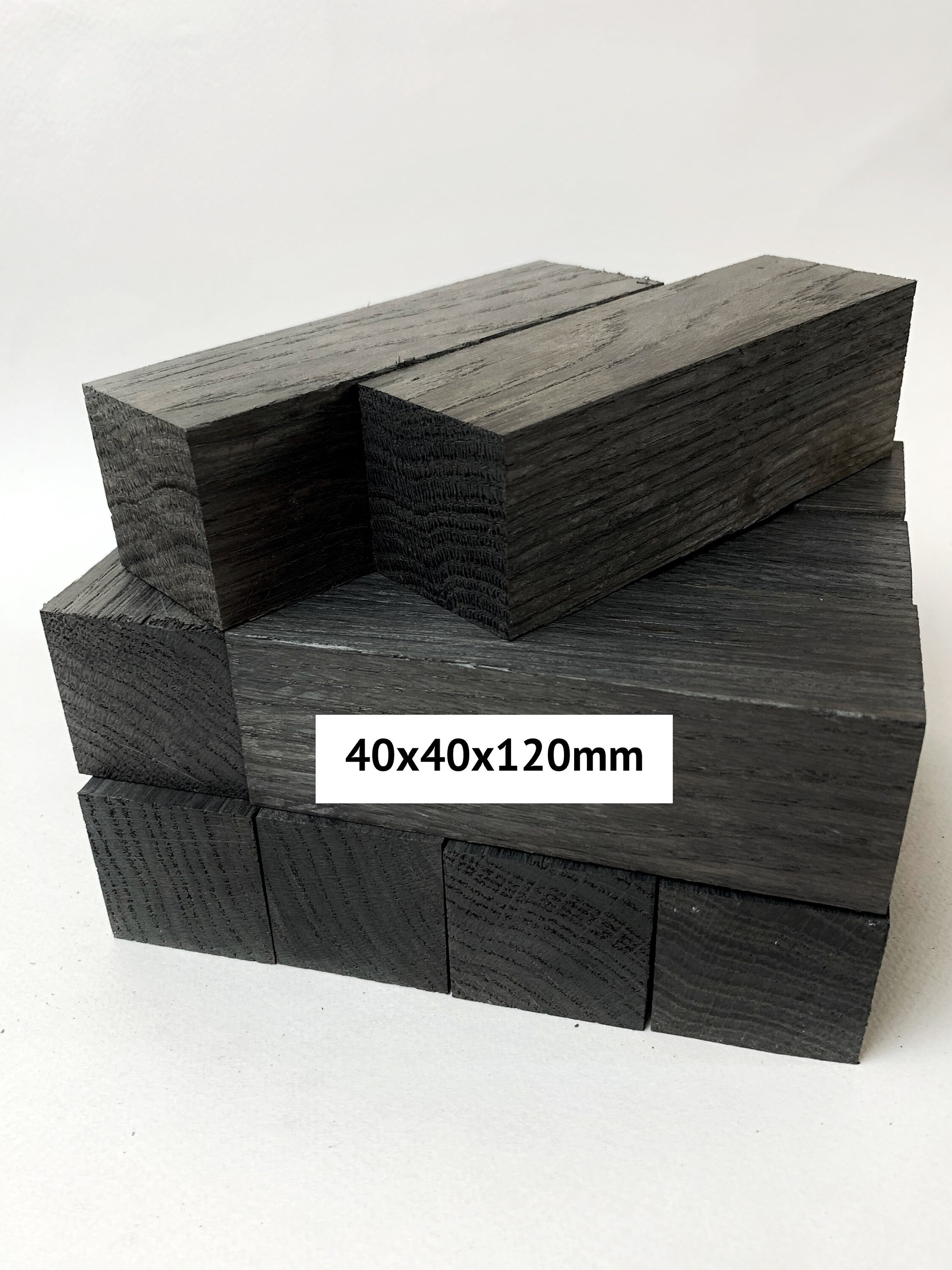 Black bog oak blocks for woodworking 6450 y.o. Radiocarbon Etsy