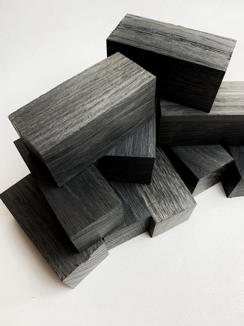 Black Bog Oak Blanks Bog Oak Wood Ebony Wood Block Etsy