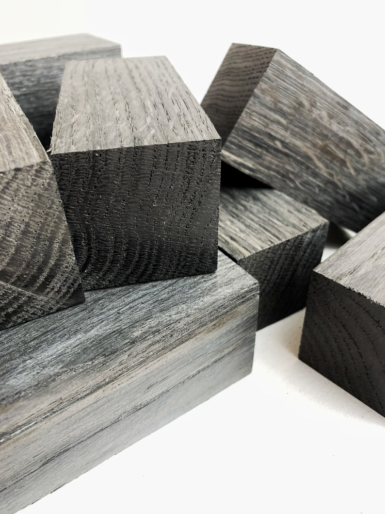 Black Bog Oak Blanks Bog Oak Wood Ebony Wood Block Etsy