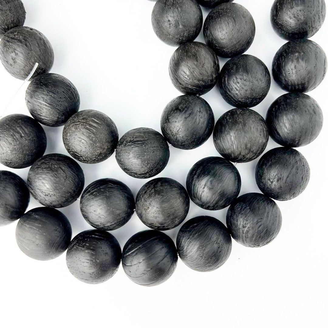 Bog Oak Beads Made From 6450 Years Old Wood Etsy New Zealand