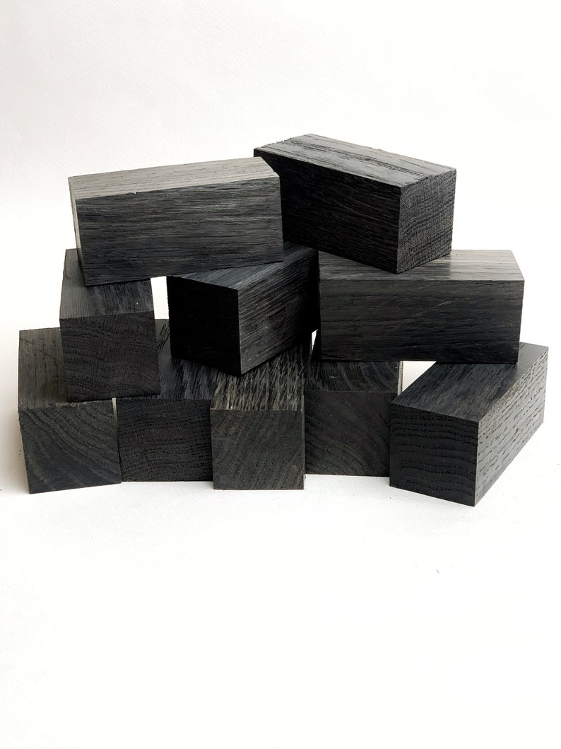 Black Bog Oak Blanks Bog Oak Wood Ebony Wood Block Etsy