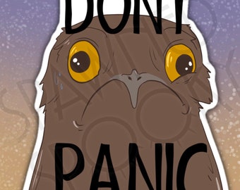 Pegatina Potoo Don't Panic