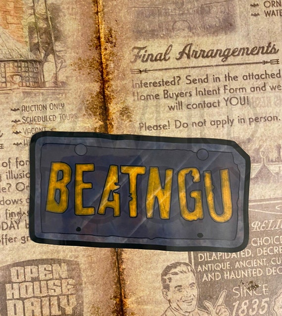 Jeepers Creepers License Plate Sticker Etsy