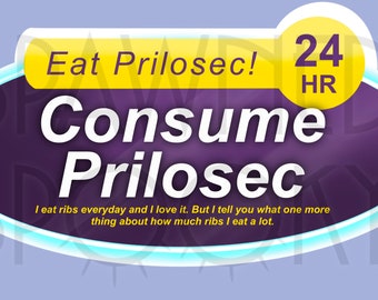 Pegatina de Prilosec de Game Grumps