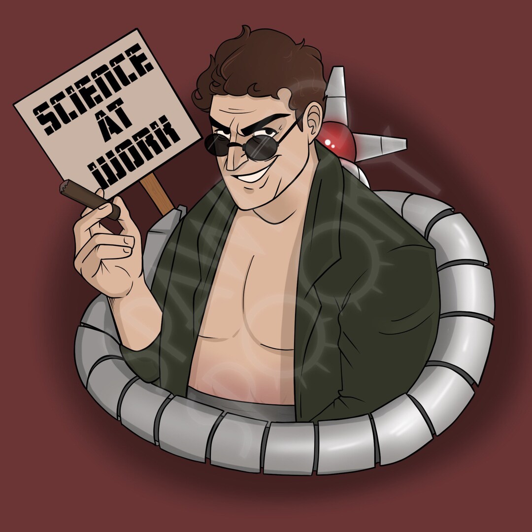 Doc Ock Sticker Doc Ock Science Sticker - Etsy