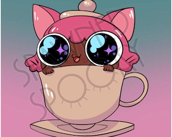 Pegatina de Johnny Teatime Centaurworld