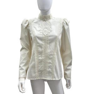Ivory Puff Sleeve Blouse - Etsy