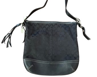 Vintage Y2K Coach Black Signature Shoulder Bag – Coach Soho 9349