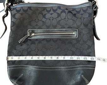 Vintage Y2K Coach Black Signature Shoulder Bag – Coach Soho 9349