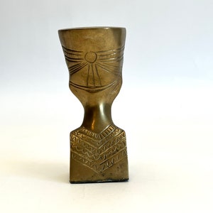 Brass Egyptian Bust Figurine image 4