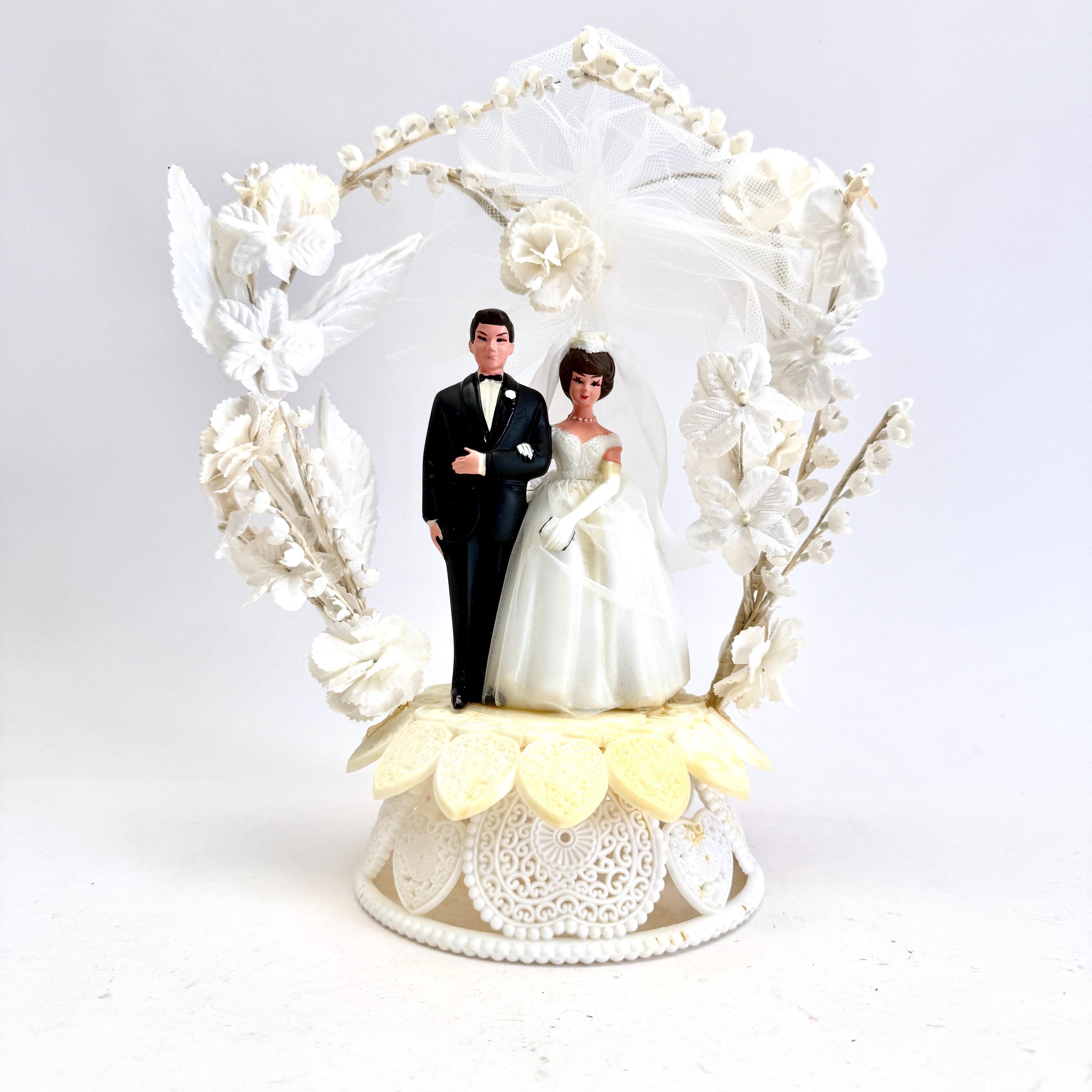Lots De Piliers Pour Gâteau De Mariage Wilton – Vintage – X8 Crème (occasion)