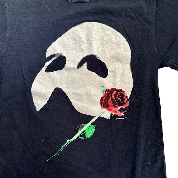 Vintage 1986 Phantom of the Opera T-Shirt | Original Broadway Production | Fruit of the Loom | Size Small | 80s Theatre Tee | RUG PLC View 2
