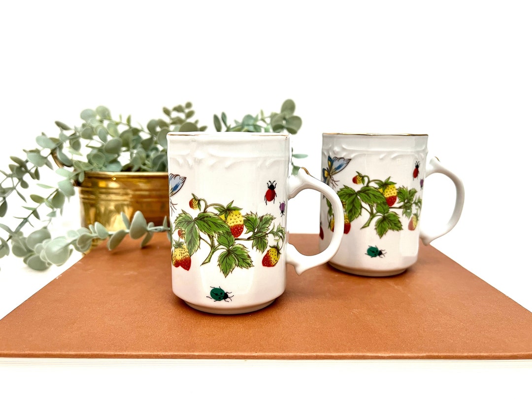 The House of Ardalt Butterfly Coffee Mugs SET OF 2 Etsy