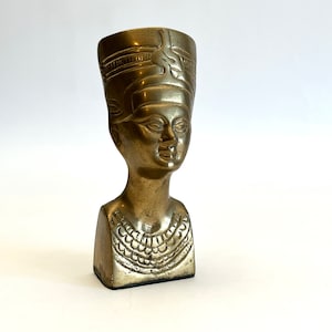 Brass Egyptian Bust Figurine image 6